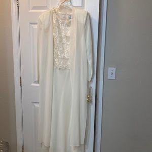 Vintage Caramia Dress Evening Wear Collection size 12 Lace Flowy 3 piece